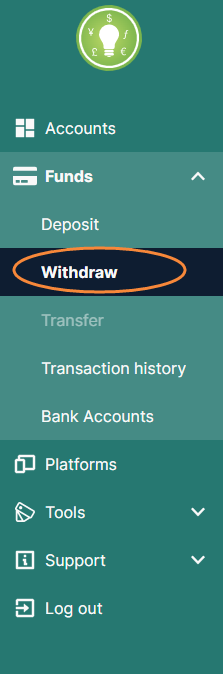 Làm thế nào để rút tiền từ tài khoản ThinkForex