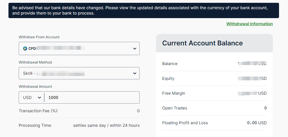 Làm thế nào để rút tiền từ tài khoản ThinkForex